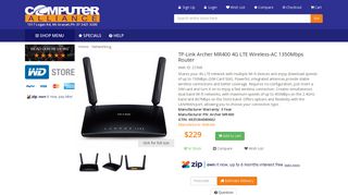 
                            12. TP-Link Archer MR400 4G LTE Wireless-AC 1350Mbps Router ...