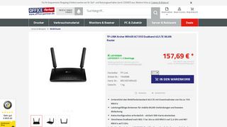 
                            8. TP-LINK Archer MR400 AC1350 Dualband 4G/LTE WLAN Router ...
