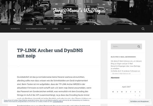 
                            6. TP-LINK Archer und DynDNS mit noip – Jörg@Home's WeBlog