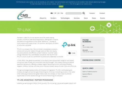 
                            8. TP-LINK - Available from CMS Distribution