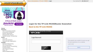 
                            13. TP-Link M5350 Login Router Screenshot - PortForward.com