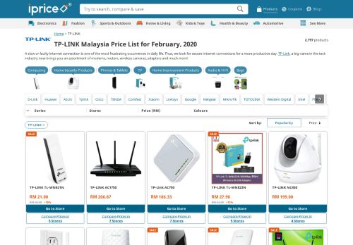 
                            5. TP-LINK Price in Malaysia | Harga February, 2019 - iPrice ...