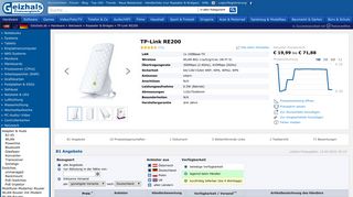 
                            8. TP-Link RE200 ab € 24,88 (2019) | Preisvergleich Geizhals Deutschland