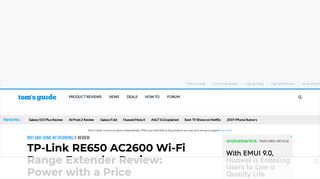 
                            10. TP-Link RE650 AC2600 Wi-Fi Range Extender – Full Review and ...