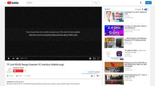 
                            8. TP Link RE650 Range Extender PC Interface Walkthrough - YouTube