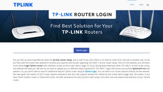 
                            12. tp link router login | 192.168.0.1 tp link router setup | tplinkwifi net