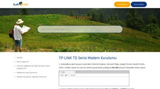 
                            5. TP-LINK TD Serisi Modem Kurulumu - TurkNet