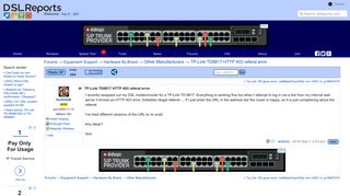 
                            10. TP-Link TD8817 HTTP 403 referal error - Other Manufacturers ...