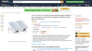 
                            9. TP-Link TL-PA411 KIT AV500 Powerline Netzwerkadapter: Amazon ...