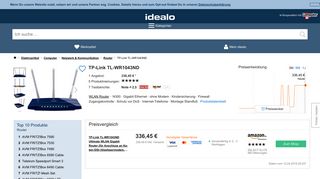 
                            12. TP-Link TL-WR1043ND ab 54,28 € | Preisvergleich bei idealo.de