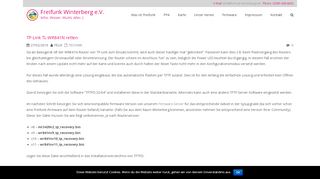 
                            10. TP-Link TL-WR841N retten – Freifunk Winterberg e.V.