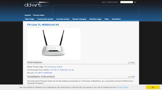 
                            5. TP-Link TL-WR841nd v9 - DD-WRT Wiki