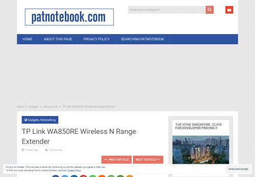 
                            10. TP Link WA850RE Wireless N Range Extender - Patnotebook