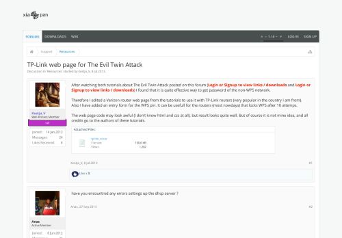 
                            1. TP-Link web page for The Evil Twin Attack | Xiaopan Forums