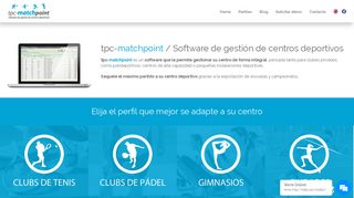 
                            6. tpc-matchpoint - Software de gestión de centros deportivos