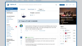
                            12. tplinkextender.net klappt nicht, da kommt die Meldung, dass... - digitec
