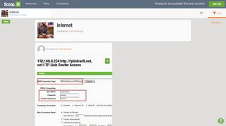 
                            11. 'tplinklogin.net 192.168.0.1 login' in internet | Scoop.it