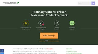 
                            6. TR Binary Options Review 2019 – Full Scam Check