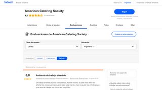 
                            7. Trabajar en American Catering Society: evaluaciones de empleados ...