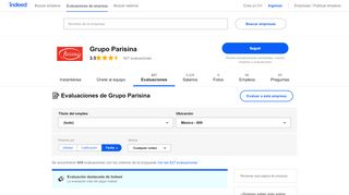 
                            1. Trabajar en GRUPO PARISINA SA DE CV: evaluaciones de ... - Indeed