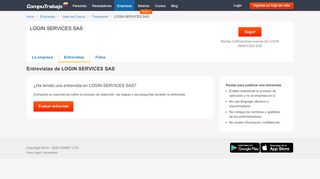 
                            4. Trabajar en LOGIN SERVICES SAS: Entrevistas | Computrabajo