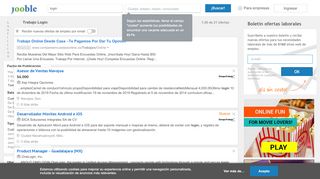 
                            8. Trabajo: Login - Agosto 2018 | Jooble