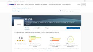 
                            13. Trabalhando no perfil e informações da empresa ZENATUR | Catho