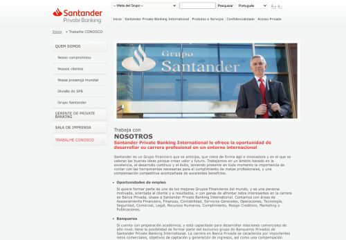 
                            10. Trabalhe conosco | Santander Private Banking