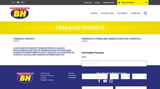 
                            11. Trabalhe Conosco - Supermercados BH