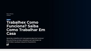 
                            2. Trabalhex Como Funciona? Saiba Como Trabalhar Em Casa - Artigos ...