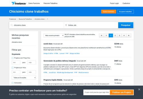 
                            11. Trabalhos de Chicisimo clone, Emprego | Freelancer