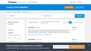 
                            12. Trabalhos de Create a kml, Emprego | Freelancer