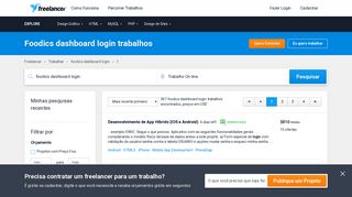 
                            11. Trabalhos de Foodics dashboard login, Emprego | Freelancer