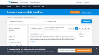 
                            11. Trabalhos de Geoogle maps complete, Emprego | Freelancer