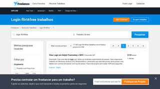 
                            10. Trabalhos de Login flirt4free, Emprego | Freelancer