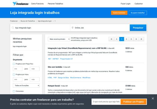 
                            12. Trabalhos de Loja integrada login, Emprego | Freelancer