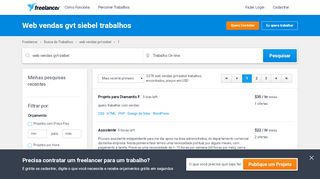 
                            6. Trabalhos de Web vendas gvt siebel, Emprego | Freelancer