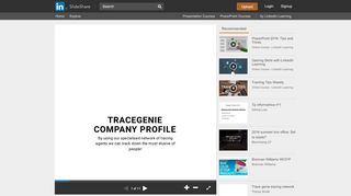 
                            11. Trace genie tracing network - SlideShare