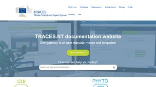 
                            3. TRACES.NT documentation website - europa.eu