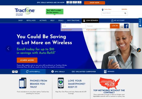 
                            2. TracFone Wireless | Prepaid Cell Phone | Pay As You Go | No ...