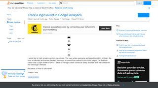 
                            11. Track a login event in Google Analytics - Stack Overflow