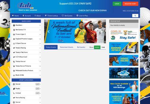 
                            13. Track and Ball betting | Bet online at www.trackandball.co.za