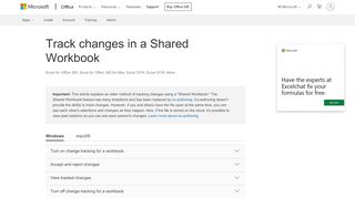 
                            13. Track changes in a Shared Workbook - Office Support