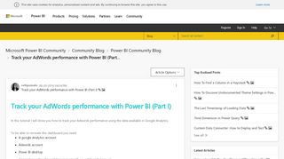
                            8. Track your AdWords performance with Power BI (Part... - Microsoft ...
