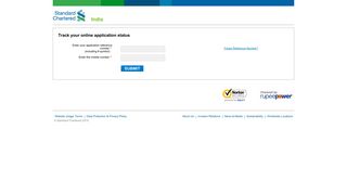 
                            5. Track your application status online – Standard Chartered Bank India