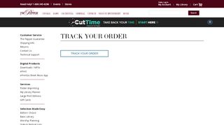
                            10. Track Your Order | J.W. Pepper Sheet Music