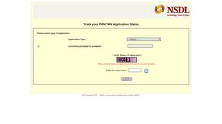 
                            1. Track your PAN/TAN Application Status - Status Track search for PAN ...