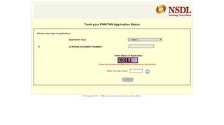 
                            9. Track your PAN/TAN Application Status - Status Track search for PAN ...