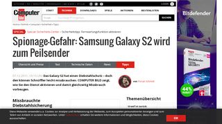 
                            12. Tracking-Gefahr: So wird Ihr Samsung Galaxy S2 zum ... - Computer Bild