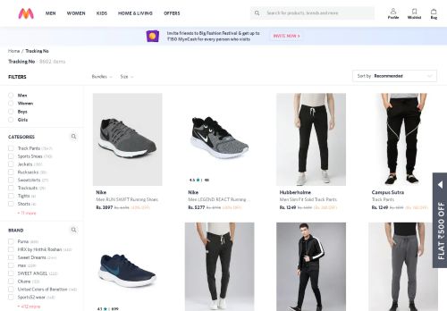 
                            2. Tracking No - Buy Tracking No online in India - Myntra